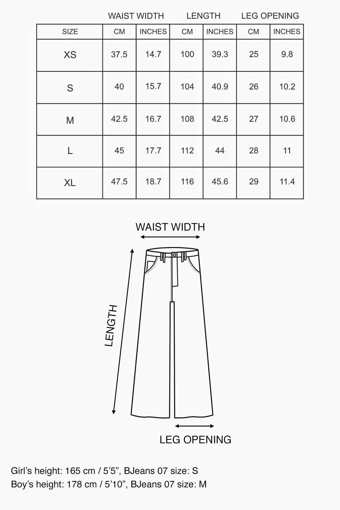 Size guide