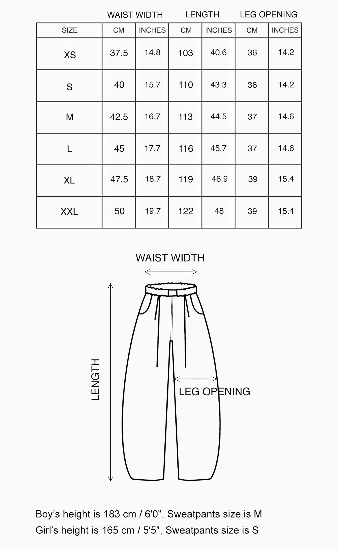 Size guide