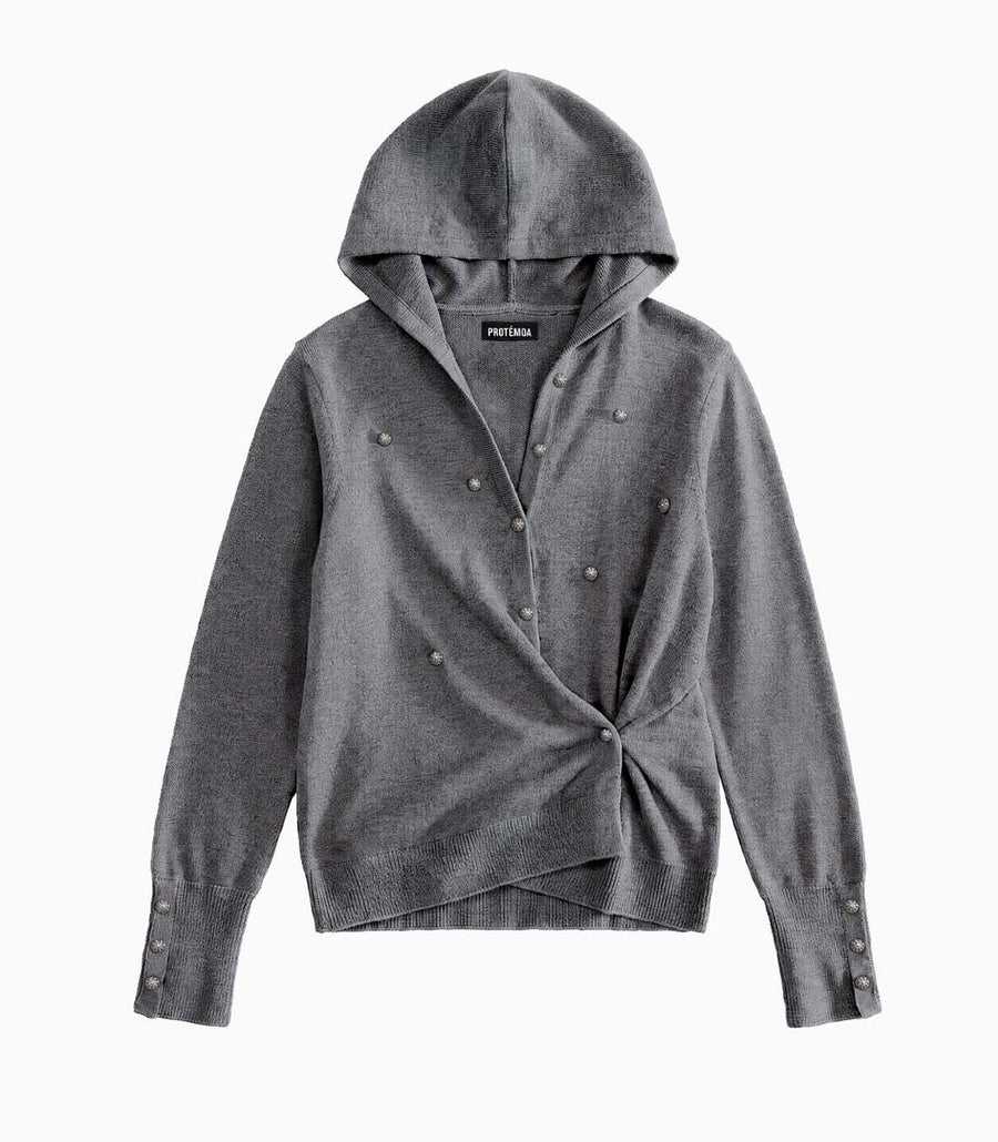 Twist Knit Hoodie