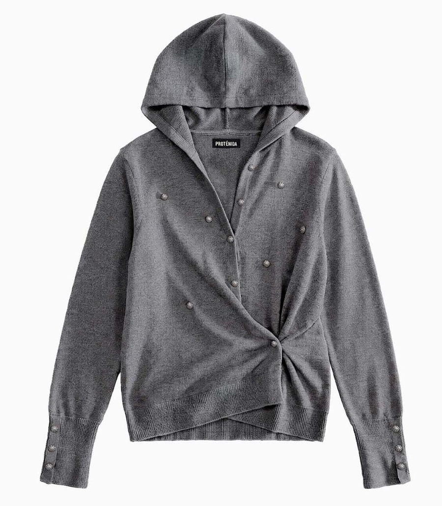 Twist Knit Hoodie