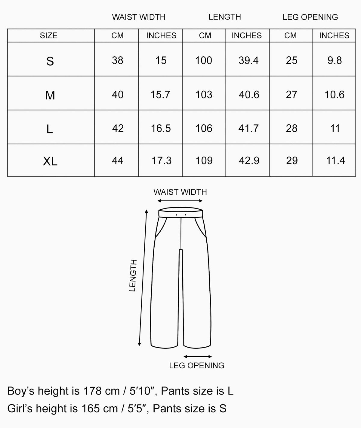 Size guide